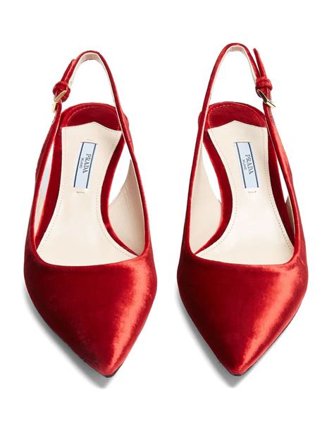 prada velvet slingbacks|prada slingback shoes review.